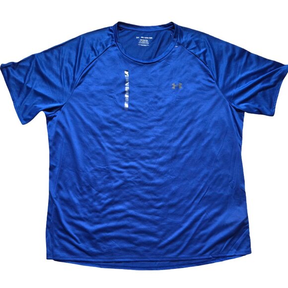 Under Armour Men's Tech Tee 5XL Blue Workout T-Shirt Lightweight Cardio Lounge - Picture 1 of 10